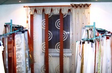 Beispiel für einen Flächenvorhang mit Stilgarnitur
